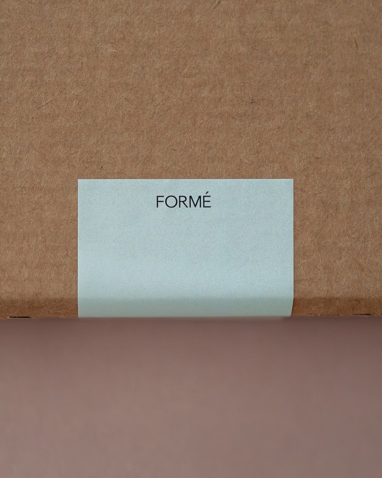 The seal card on the kraft mailer.
