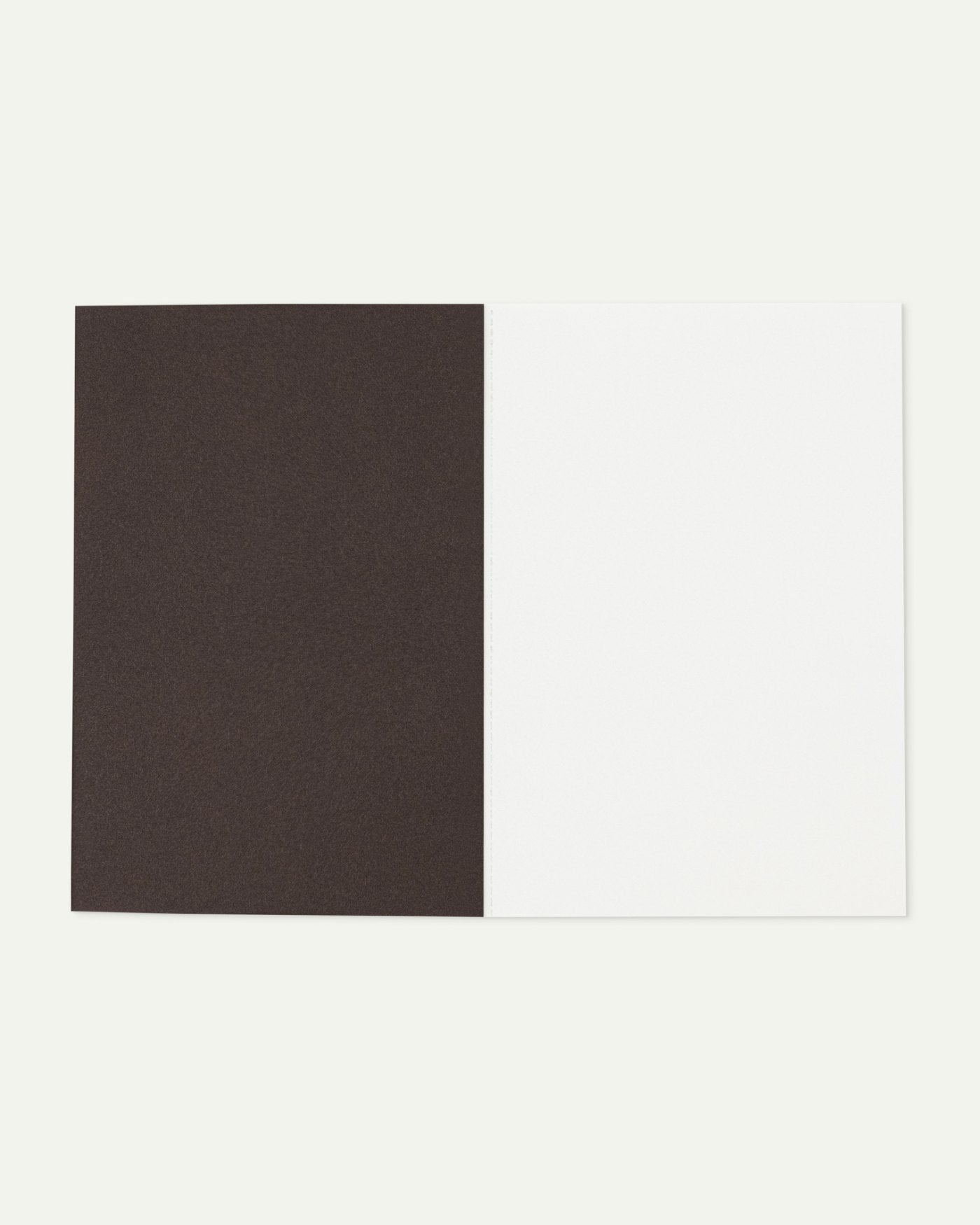Notebook in Brown, plain spread